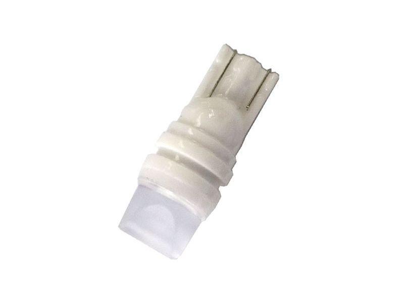 Світлодіодна автомобільна лампа T10 W2,1x9,5d 3 SMD (2835) 12V WHITE з матовою лінзою та керамічним цоколем