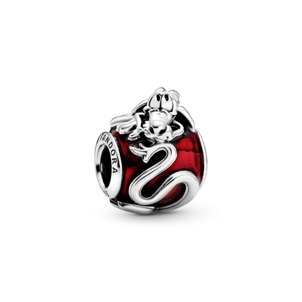 Срібна намистина Pandora    Disney  Дракон Мушу  798632C01