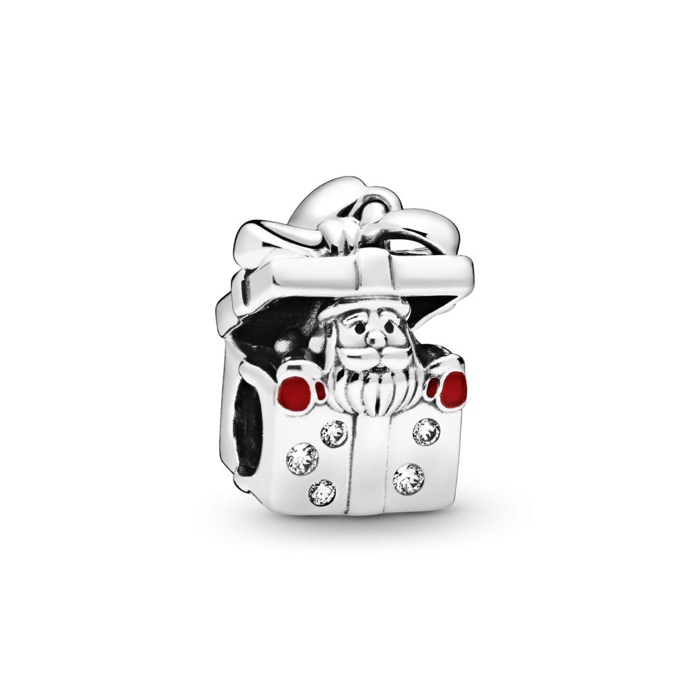 Срібна намистина Pandora     Санта подарунок  798470C01