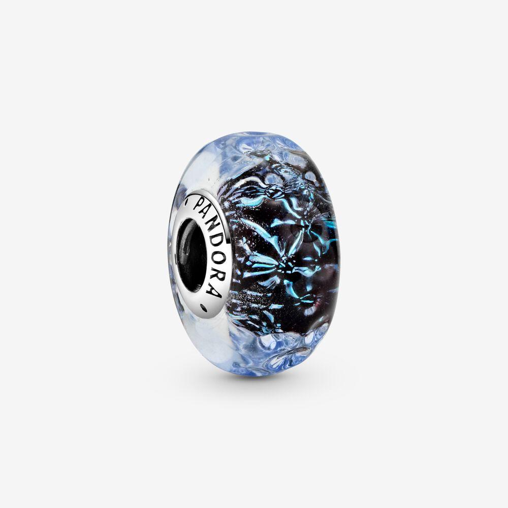 Срібна намистина Pandora     Темно-синій океан  798938C00