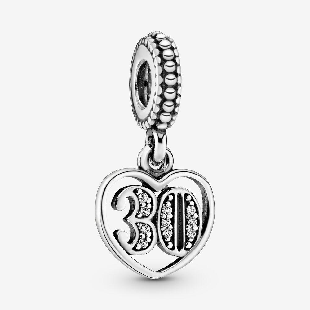 Срібна намистина Pandora     30 років  791287CZ