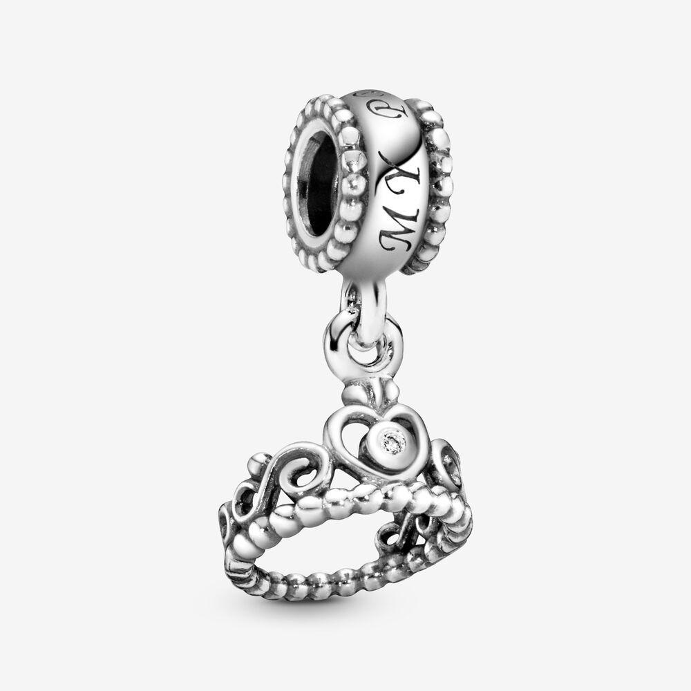 Срібна намистина Pandora     Тіара принцеси  791117CZ