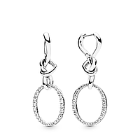 Срібні сережки    Узи любові  298110CZ