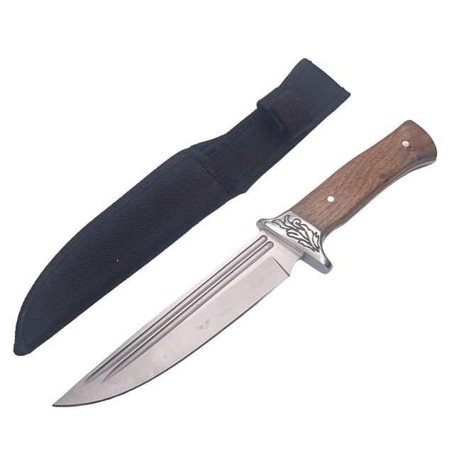 Мисливський ніж RIAS A052-4 із Чохлом 30см Brown (7_01034)
