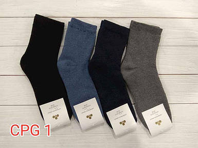 Шкарпетки жiночі махрові мiкс (12 пар/уп)р.23-25 арт.СРG 1 ТМ Золотой клевер FG