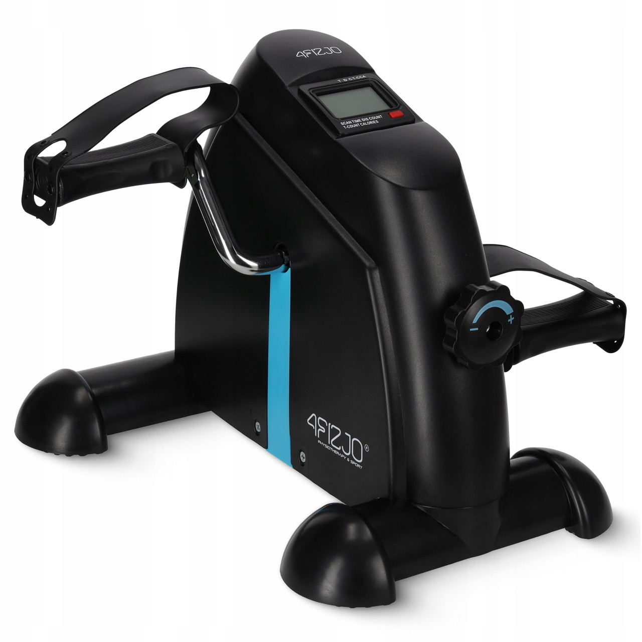 Міні велотренажер 4FIZJO Evo 2 в 1 для рук та ніг Black/Blue (P-5905973401692)