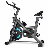 Велотренажер спінінговий (спінбайк) 4FIZJO Ultra Black/Blue (P-5905973401647)