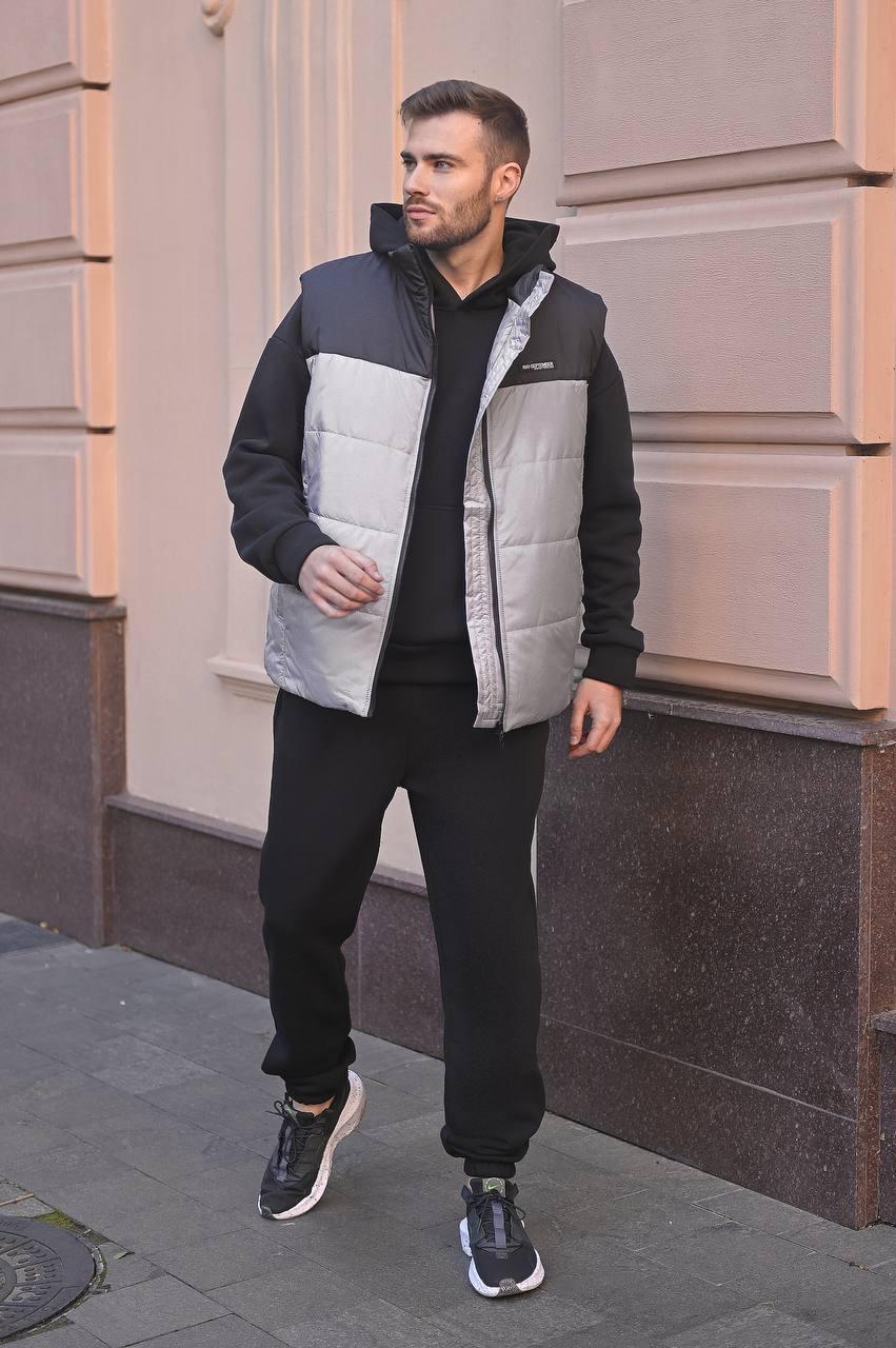 Чоловічий костюм трійка трьохнитка на флісі, фото 1