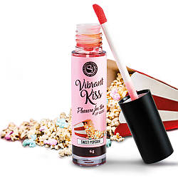 Рідкий вібратор LIP GLOSS VIBRANT KISS SWEET POPCORN 18+