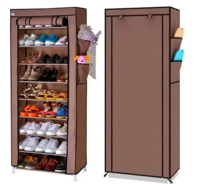 Стелаж для зберігання взуття Shoe Cabinet 160X60Х30 Полиця для взуття Тканий стелаж для взуття MAS Лучшая цена