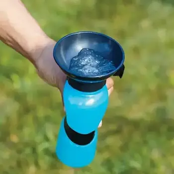 Поїлка для собак Aqua Dog Поїльник переносна для собак 550 мл Пляшка поїльник для собак Поїльник дорожній prd Лучшая цена