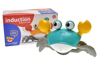 Музична іграшка Краб на батарейках інтерактивний рухливий зі звуковими ефектами у 2 кольорах Лучшая цена