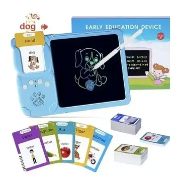 Інтерактивний планшет для вивчення англійської мови з LCD-дошкою для малювання і 255 картами (510 слів) Лучшая цена