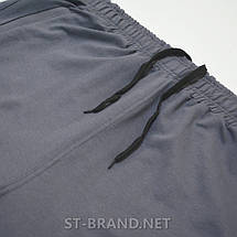 4xl-8xl. Чоловічі шорти великих розмірів (Батал) з м'якого і дихаючого трикотажу - сірі (графітові), фото 5