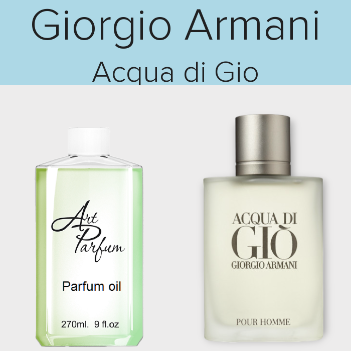 Парфумований концентрат 270мл. Аромат схожий з Giorgio Armani Acqua di Gio