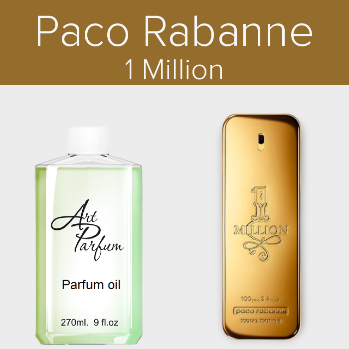 Парфумований концентрат 270мл. Аромат схожий з Paco Rabanne 1 Million