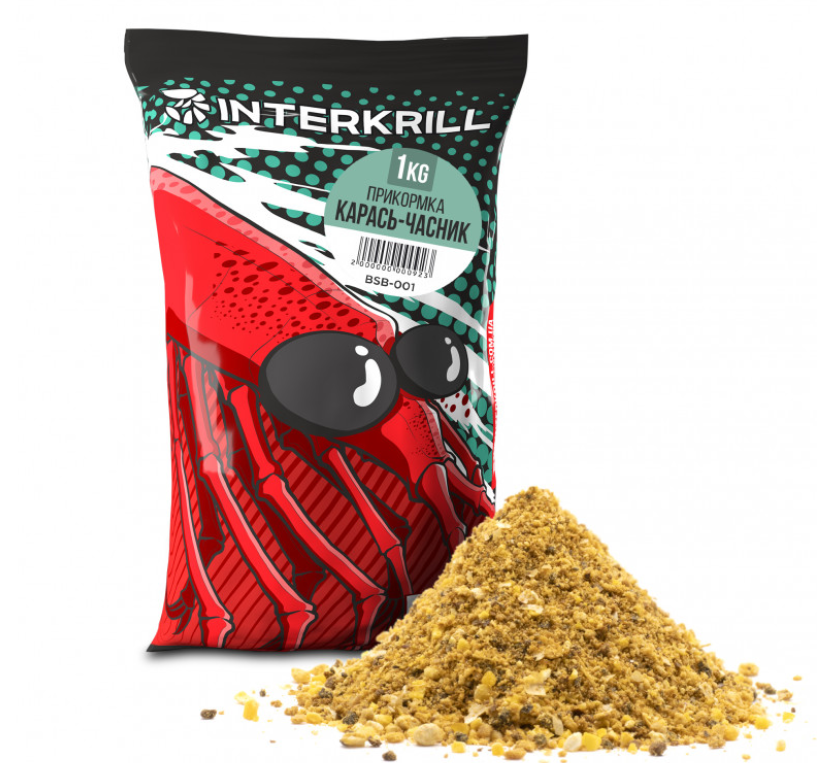 Прикормка Interkrill Карась-Часник 1кг