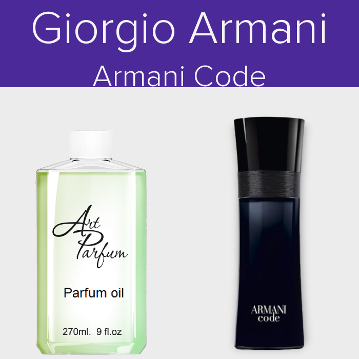 Парфумований концентрат 270мл. Аромат схожий з Giorgio Armani Armani Code