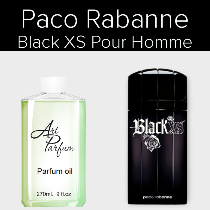 Парфумований концентрат 270мл. Аромат схожий з Paco Rabanne Black XS Pour Homme