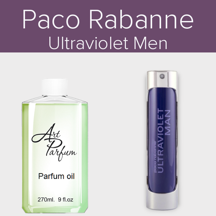 Парфумований концентрат 270мл. Аромат схожий з Paco Rabanne Ultraviolet Men