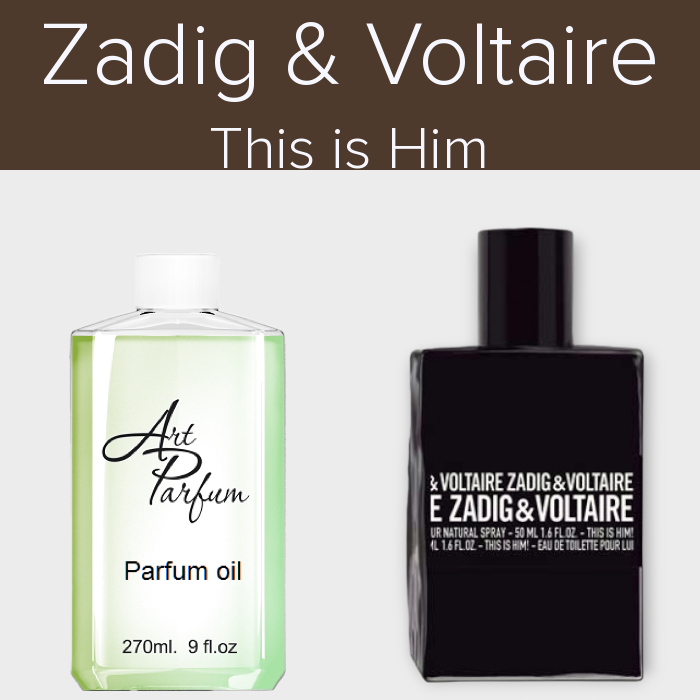 Парфумований концентрат 270мл. Аромат схожий з Zadig & Voltaire This is Him