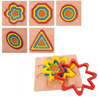 Деревянная игрушка Рамка-вкладыш MD2090 G-Rich