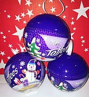 Елочный шар с конфетами Milka Toffees 108 гр Подарок на новый год.