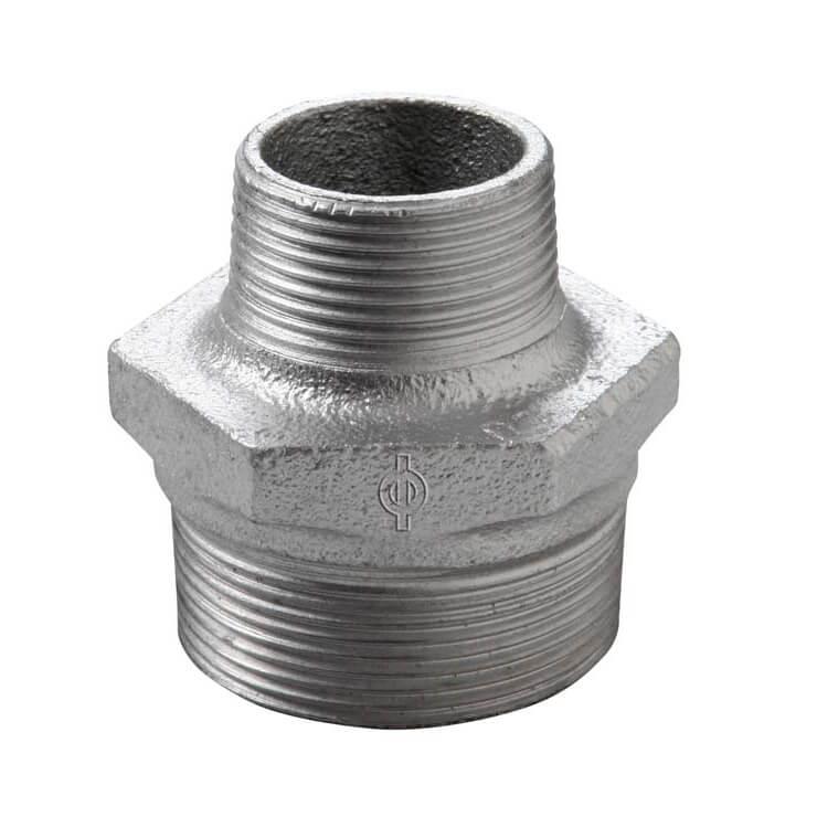 Перехідник оцинкований Atusa 2х1 НН, фото 1