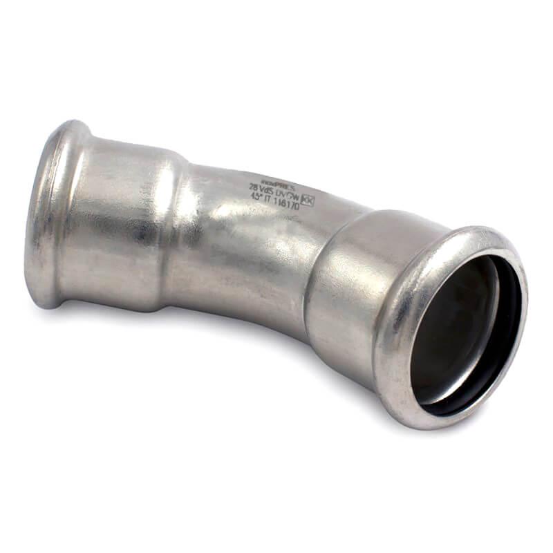 Коліно неіржавке RM Inoxpres 181/450 Ø 88,9 45° ВВ, фото 1