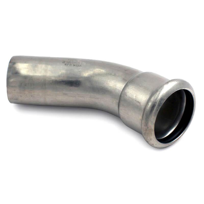 Коліно неіржавке RM Inoxpres 181/451 Ø28 45° ВЗ, фото 1