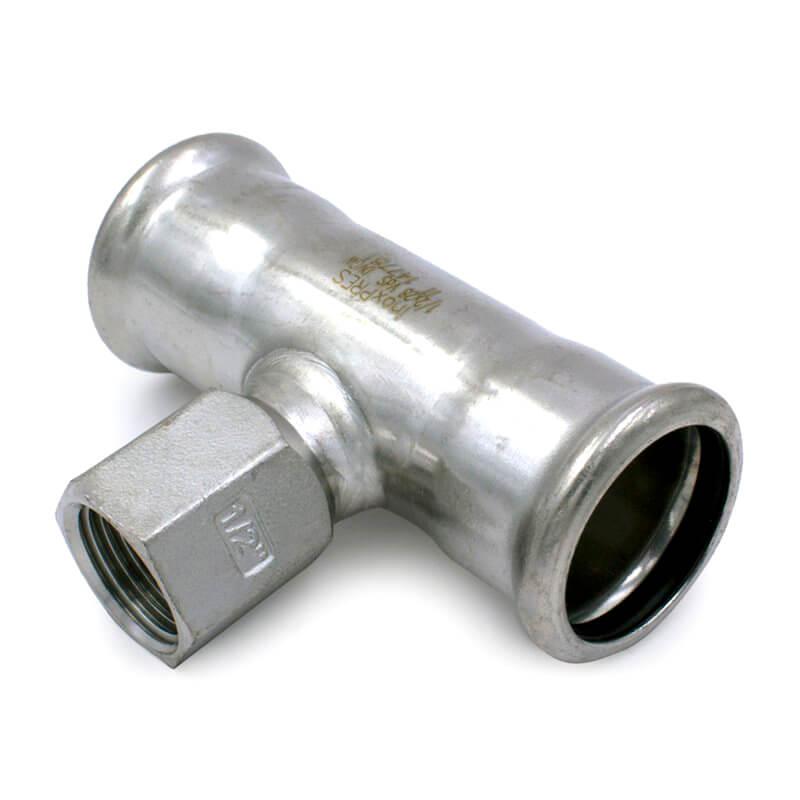 Трійник неіржавкий RM Inoxpres 189 Ø 76,1 х 3/4 В х 76,1, фото 1