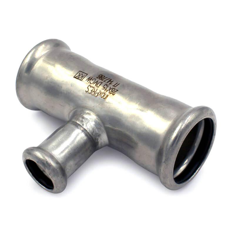 Трійник редукційний неіржавкий RM Inoxpres 192 Ø88,9 х 42 х 88,9, фото 1