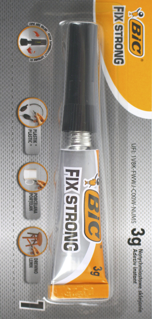 Суперклей "Bic" Міцна фіксація 3г(12), фото 1