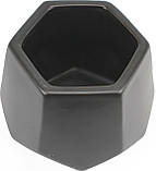 Кашпо керамічний "Led Sigma" 15х15х12,5см,мікс,без піддона №A040060(24), фото 3