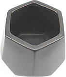 Кашпо керамічний "Led Sigma" 15х15х12,5см,мікс,без піддона №A040060(24), фото 4