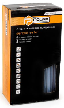 Клейовий стрижень "Polax" d8х200мм №32-006(120), фото 1