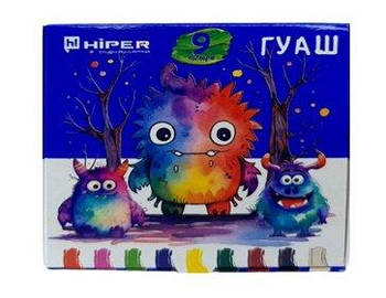 Фарби гуашові 9 кольорів по 10 мл 460910 G-Rich