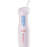 Блендер занурювальний ручний 3 в 1 полегшений 1000 Вт 2 режими швидкості Sokany SK-778-3, фото 4