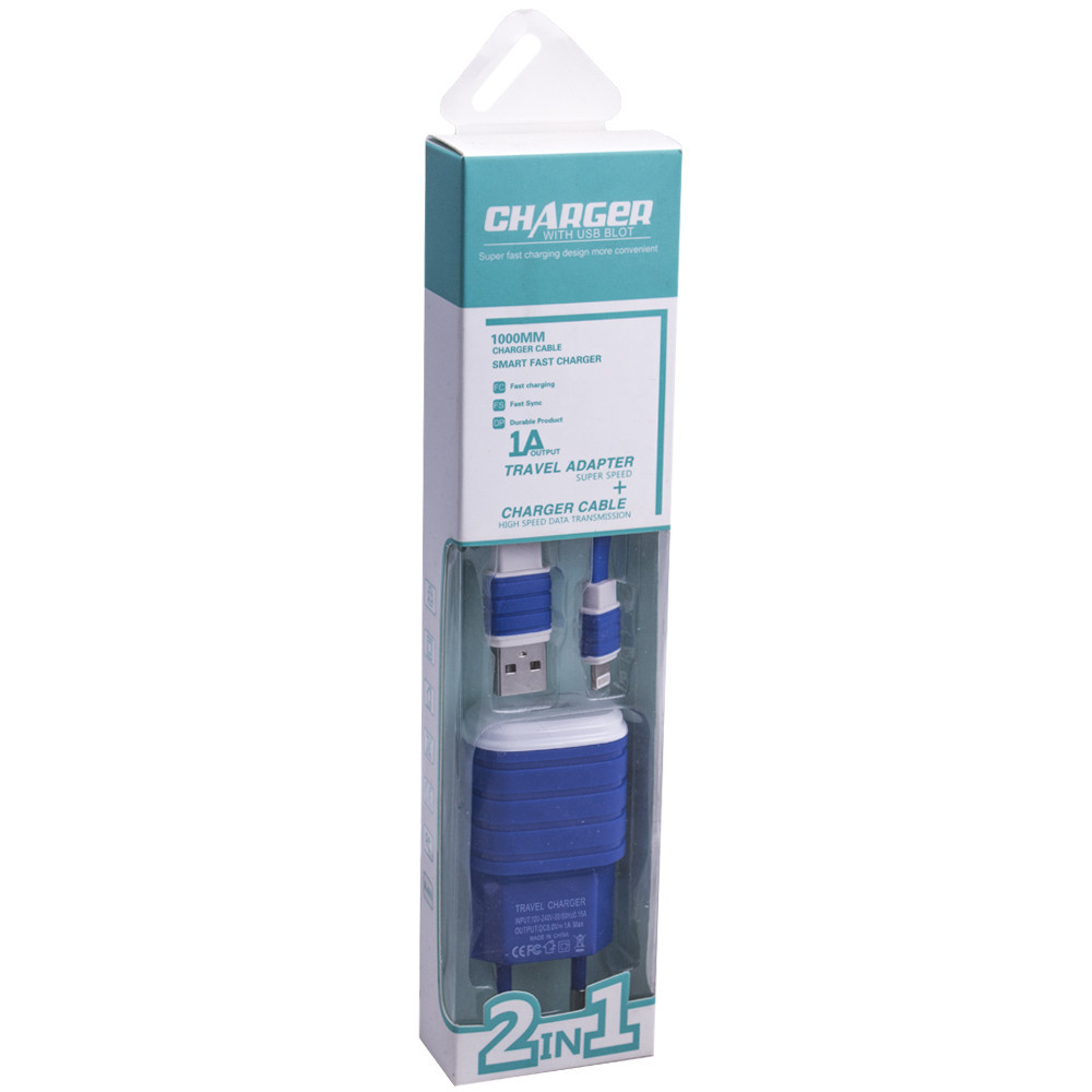 Home Charger 2.1A 1U Lightning Cable (1m) Apple Smart Fast, фото 1