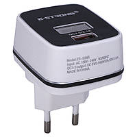 Home Charger 3.1A 2U Lightning Cable (1m) Ciyocorps ES-D26 (Quick 3.0 , LCD ) Black