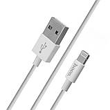 Home Charger 2.1A 2U Lightning Cable (1m) Hoco C62A White, фото 4
