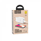 Home Charger 2.1A 2U Micro Cable (1m) Hoco C62A White, фото 2