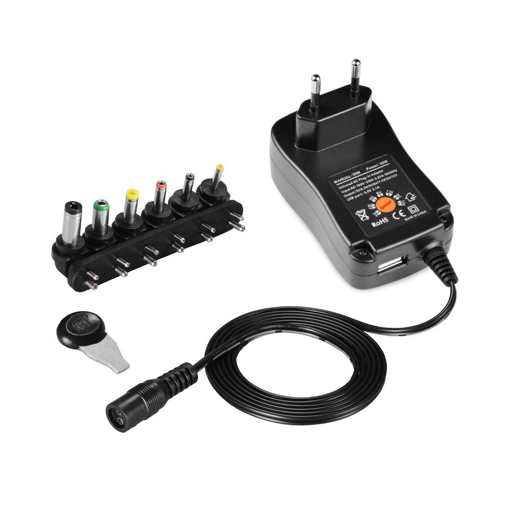 Laptop Charger USB to 30W USB with Adapters, фото 1