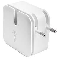 Home Charger 2.1A 2U Lightning Cable (1m) Apple Moshi White