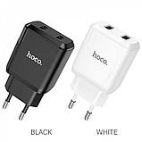Home Charger 2.1A 2U Micro Cable (1m) Hoco N7 — Black, фото 4