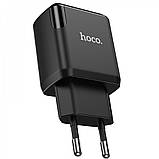 Home Charger 2.1A 2U Micro Cable (1m) Hoco N7 — Black, фото 5