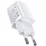 Home Charger 2.4A 2U USB C Cable (1m) Hoco N8 — White, фото 8