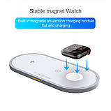 Wireless Charger 3 in 1 W40 — White, фото 6