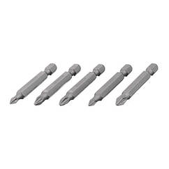Комплект викруткових насадок PH1, PH2, PZ1, PZ2 1/4"*50 мм, ACR, S2, пак. 5 шт., STORM INTERTOOL VT-0205