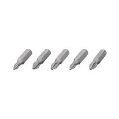 Комплект викруткових насадок PH1, PH2, PZ1, PZ2 1/4"*25 мм, S2, пак. 5шт., STORM INTERTOOL VT-0210